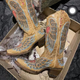 Retro Hand-Carved Women Boots
